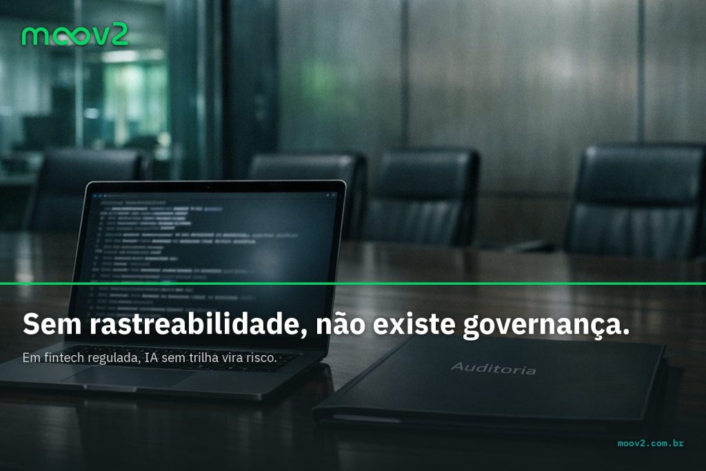 Rastreabilidade de IA em fintechs reguladas: sem trilha, não existe governança